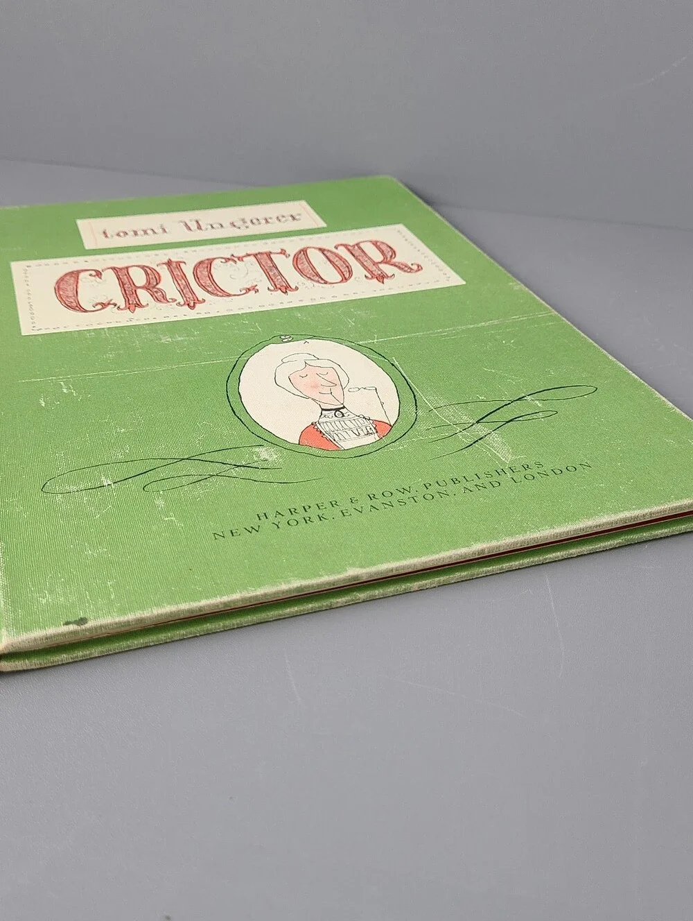Crictor Tomi Ungerer 1958 Vintage Book